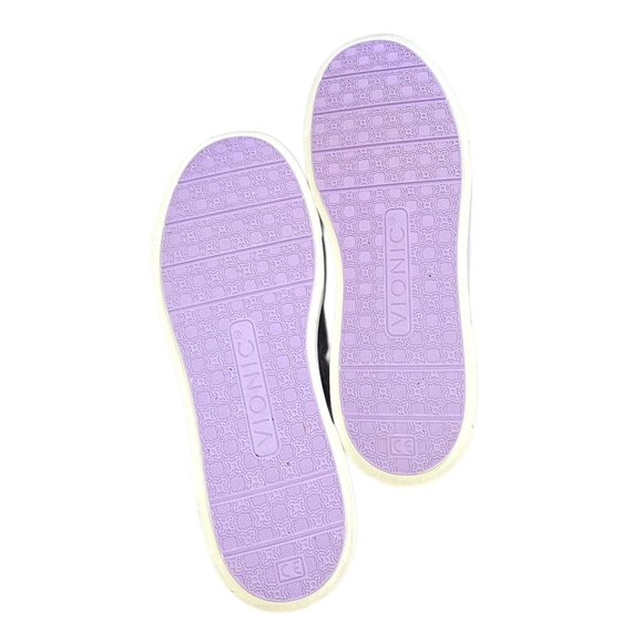 Vionic Kimmie Perf Black Suede Leather Slip On Sneakers - Picture 8 of 10